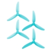 HQProp DP 5x4.3x3 PC V1S Light Blue Propeller - 3 Blade (2CW+2CCW/Bag)