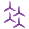 HQProp DP 5x4.8x3 PC V1S Light Purple Propeller - 3 Blade (2CW+2CCW/Bag)