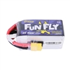 Tattu FunFly 1500mAh 100C 14.8V 4S1P lipo battery pack with XT60 Plug